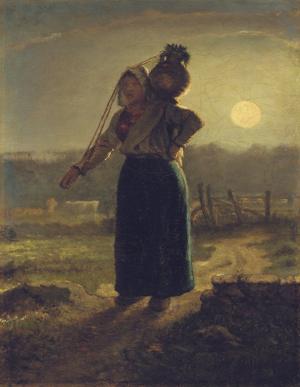 Leiteira normanda, 1853-54 de Jean Francois Millet