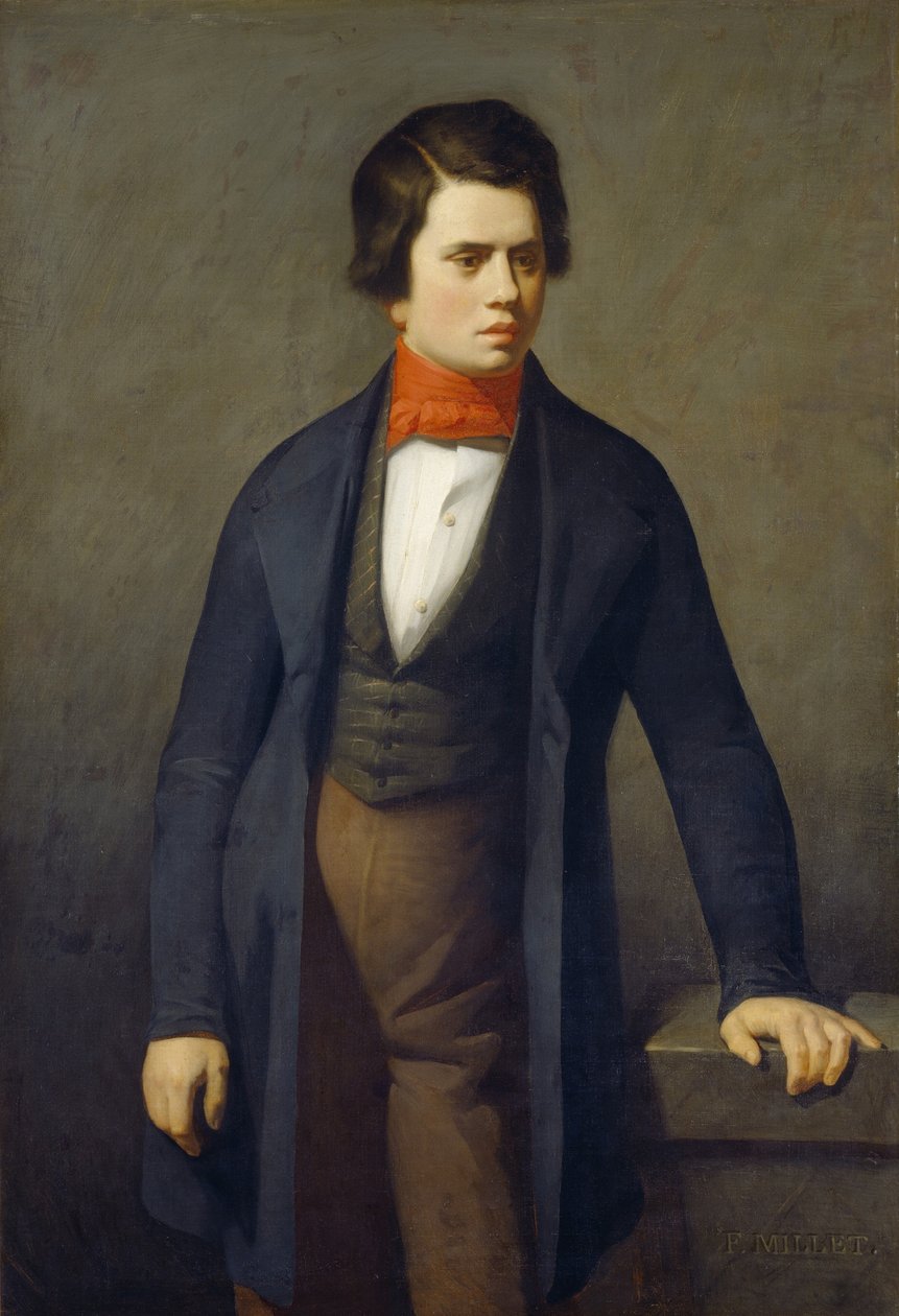Retrato de Leconte de Lisle 1818-1894 de Jean Francois Millet