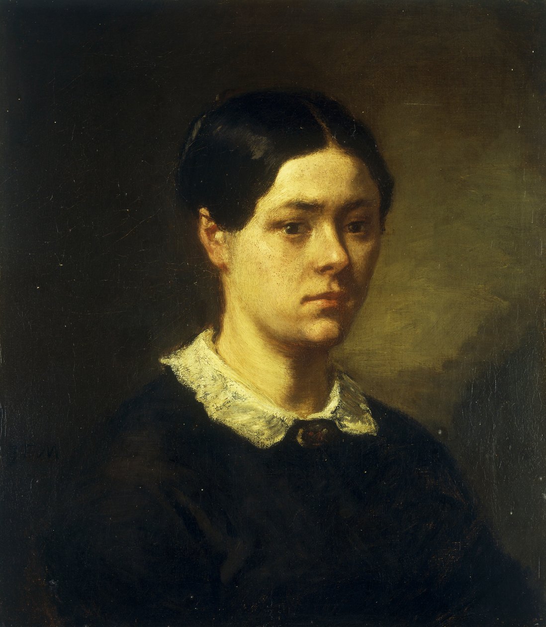 Retrato de Madame JF Millet, c.1844 de Jean Francois Millet