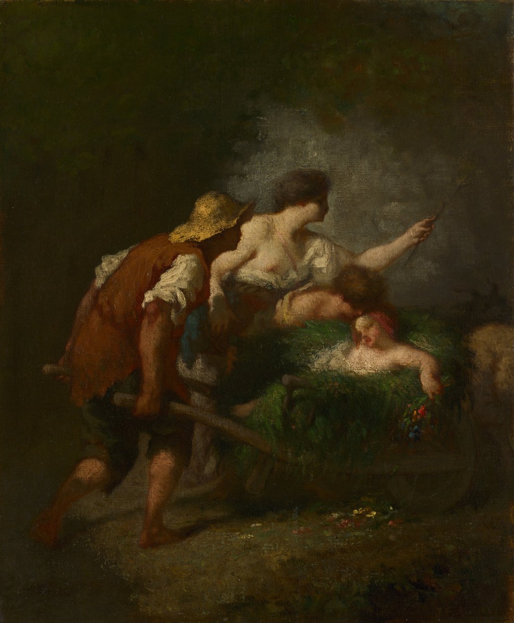 Retorno dos Campos, c.1846-1847 de Jean Francois Millet