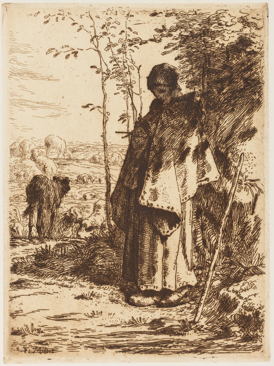 Tricô Pastora de Jean Francois Millet