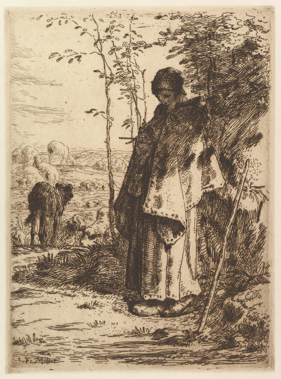 Tricô Pastora, 1862. de Jean-Francois Millet