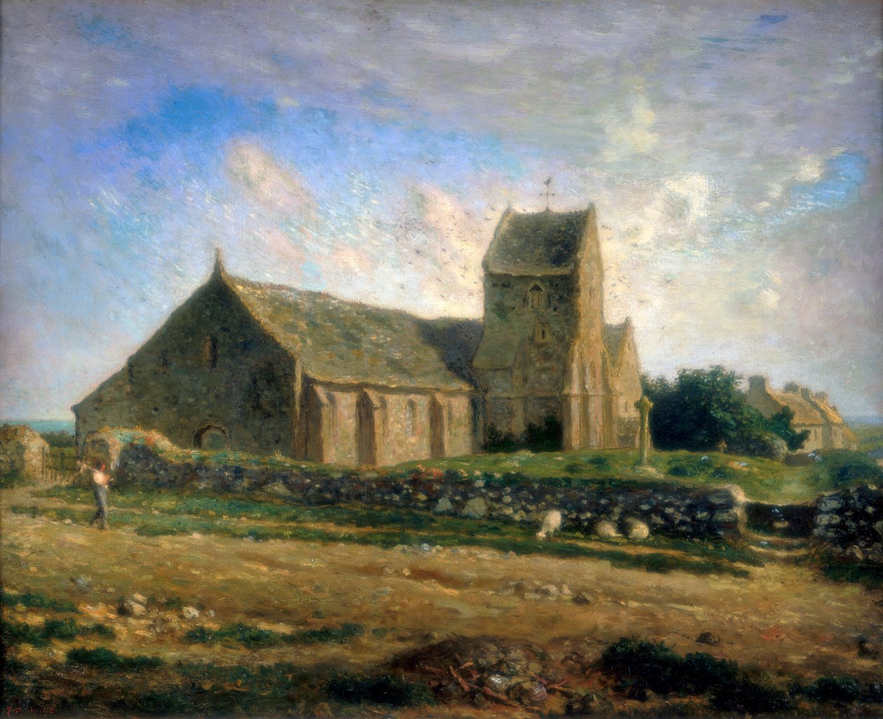A Igreja de Greville, c1871-1874 de Jean Francois Millet