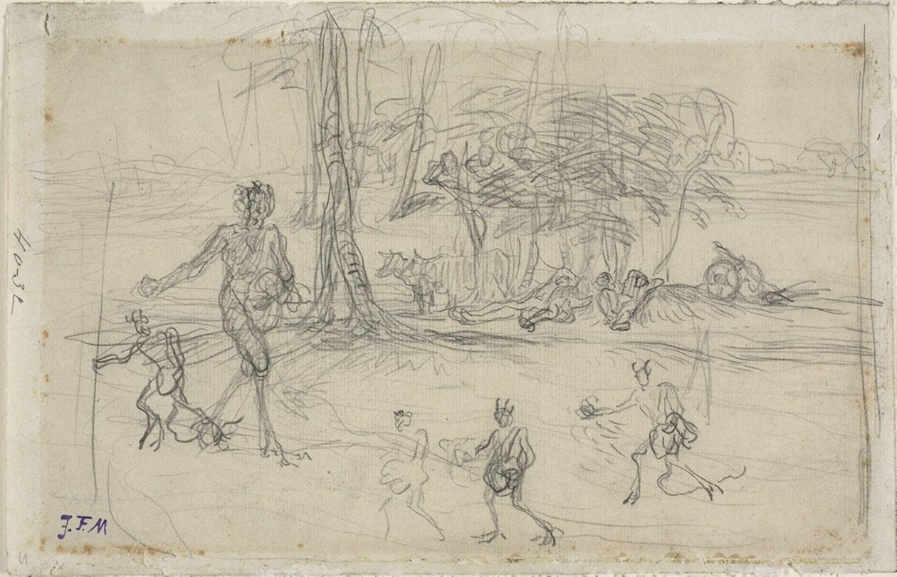 O diabo semear de Jean Francois Millet