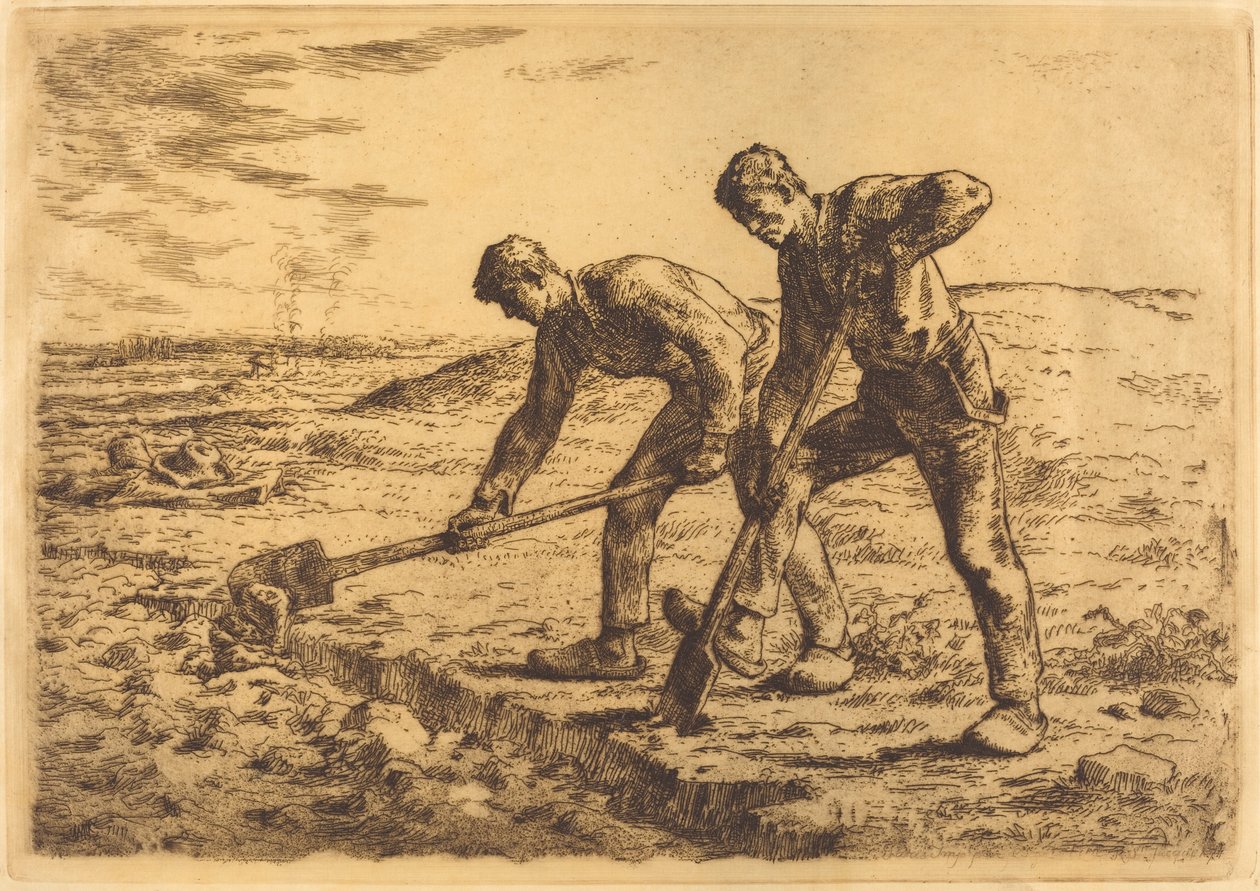 Os Diggers (Les becheurs) de Jean Francois Millet