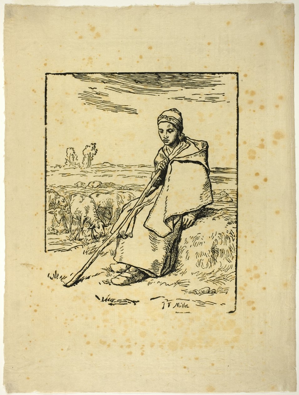 A Pastora de Jean Francois Millet
