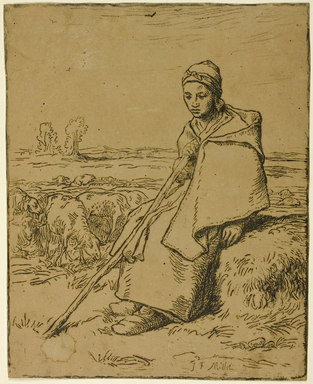 A Pastora de Jean Francois Millet