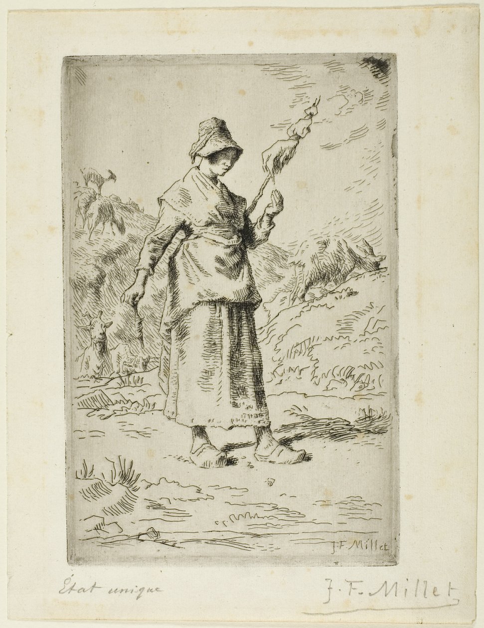 O girador de Jean Francois Millet