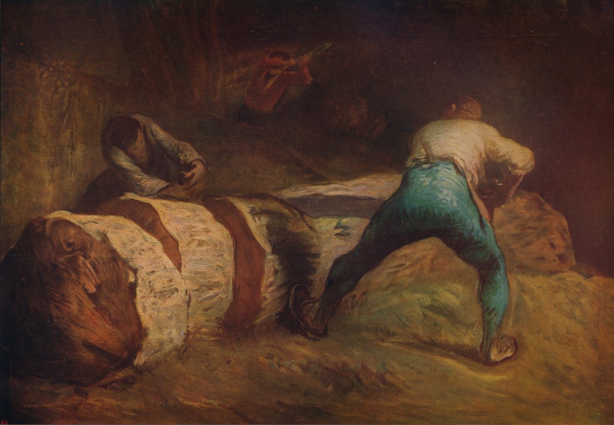 Os Wood-Sawyers, 1850-1852, c1915 de Jean Francois Millet