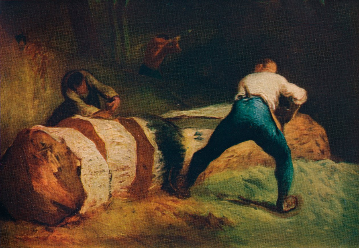 The Wood Sawyers, Les scieurs de long, c1850, 1911 de Jean Francois Millet