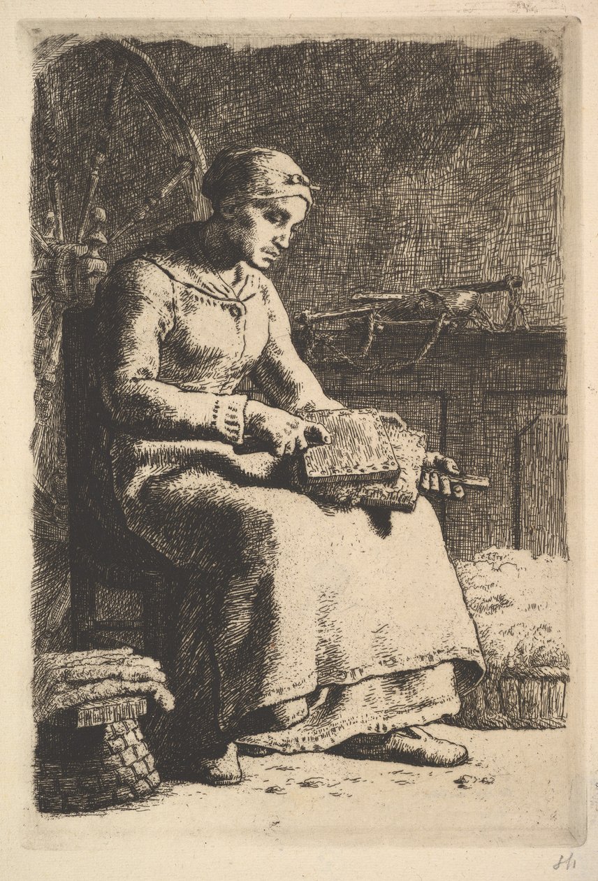 O Cardeal de Lã, 1834-1875 de Jean Francois Millet