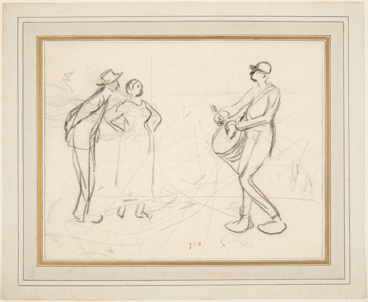 Três figuras de Jean Francois Millet