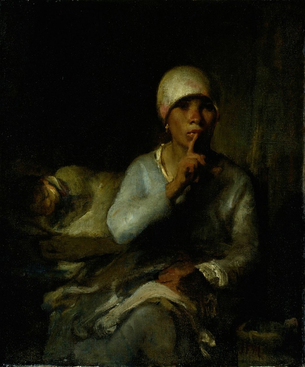 Silêncio Mulher e Criança, 185560. de Jean Francois Millet