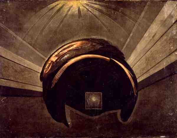 Uma Anamorfose (óleo sobre tela) de Jean Francois Niceron