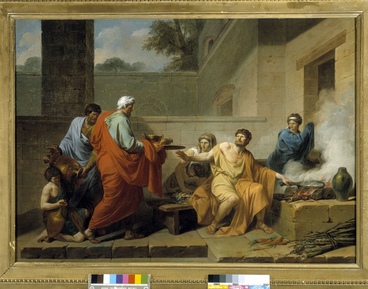 Roma Antiga: “Manius Curius Dentatus recusando os presentes dos Samnitas” de Jean François Pierre Peyron