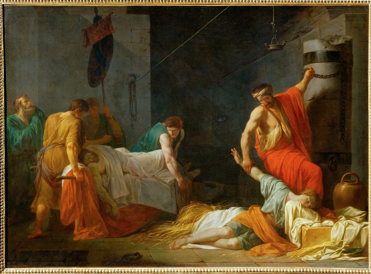 Les funerailles de Miltiade - O funeral de Miltíades ... de Jean François Pierre Peyron