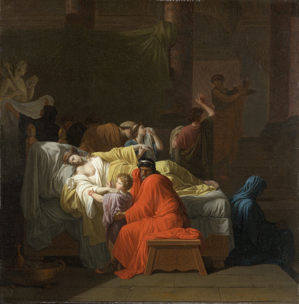A morte de Alcestis, 1794 de Jean François Pierre Peyron