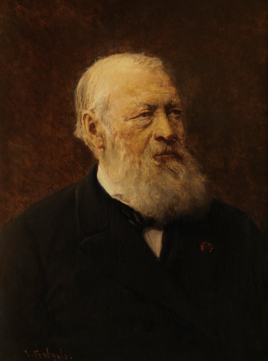 Hendrik Conscience (óleo sobre tela) de Jean Francois Portaels