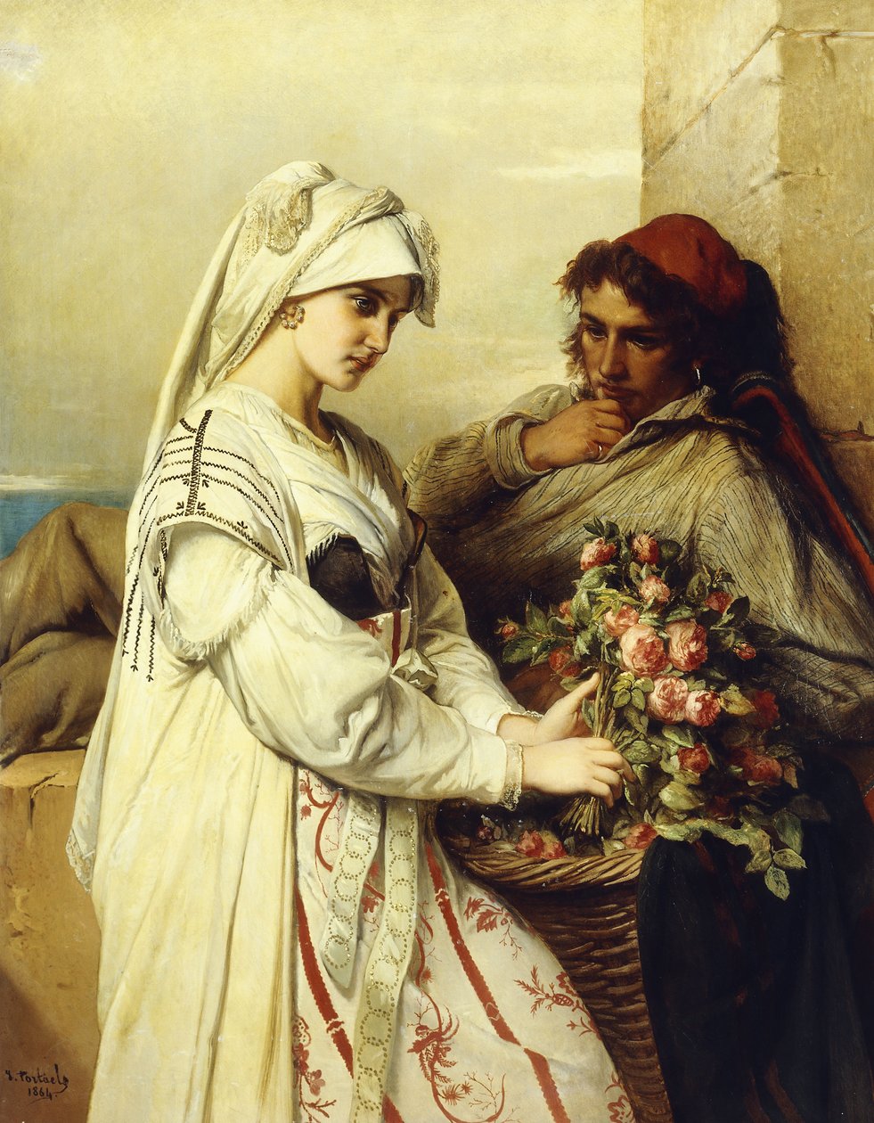 Idílio, 1864 de Jean Francois Portaels