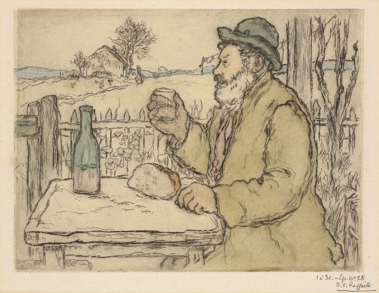 À sua saúde, 1894. de Jean Francois Raffaelli