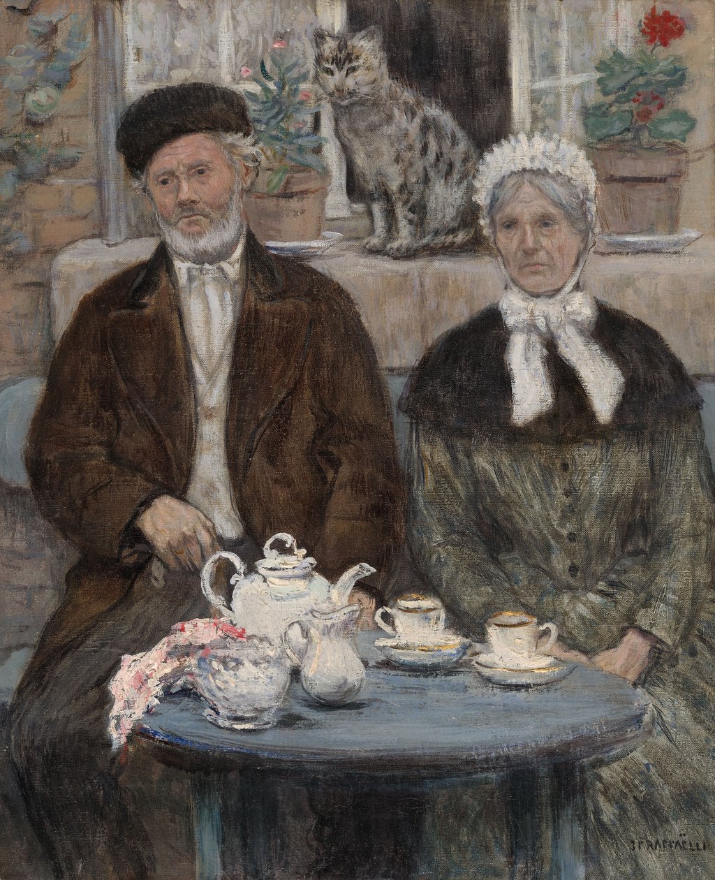 Chá da tarde de Jean Francois Raffaelli