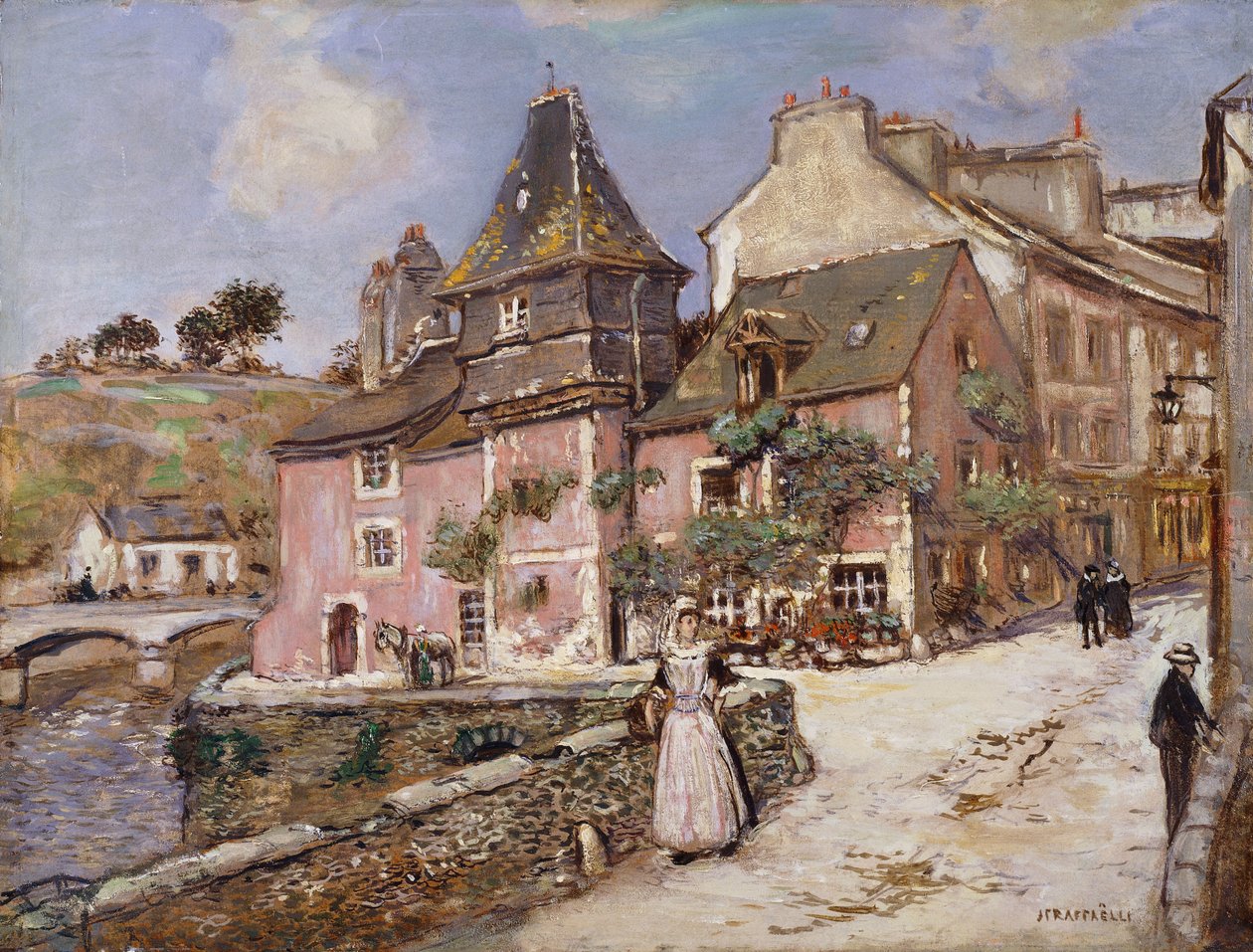 Cena da cidade de Breton, de Jean Francois Raffaelli