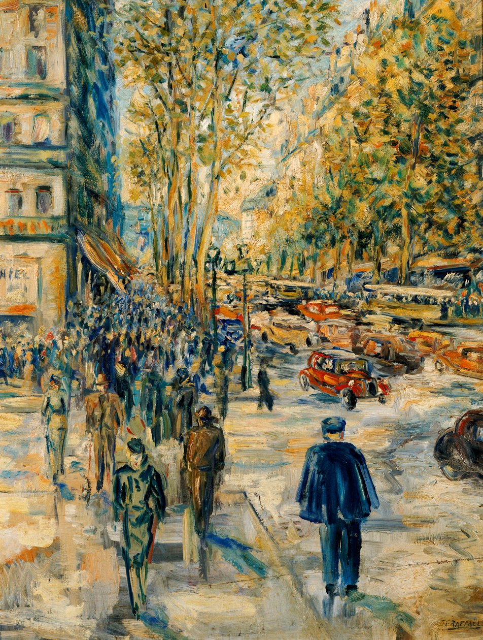Champs Elysee de Jean Francois Raffaelli