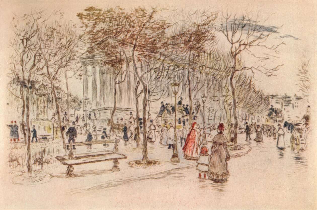 Praça da Madeleine, 1915 de Jean Francois Raffaelli