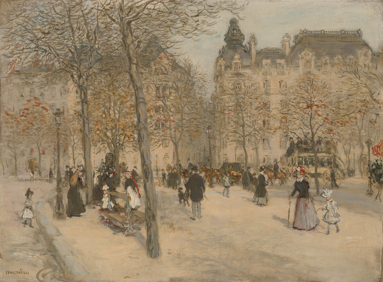Praça em Paris de Jean Francois Raffaelli