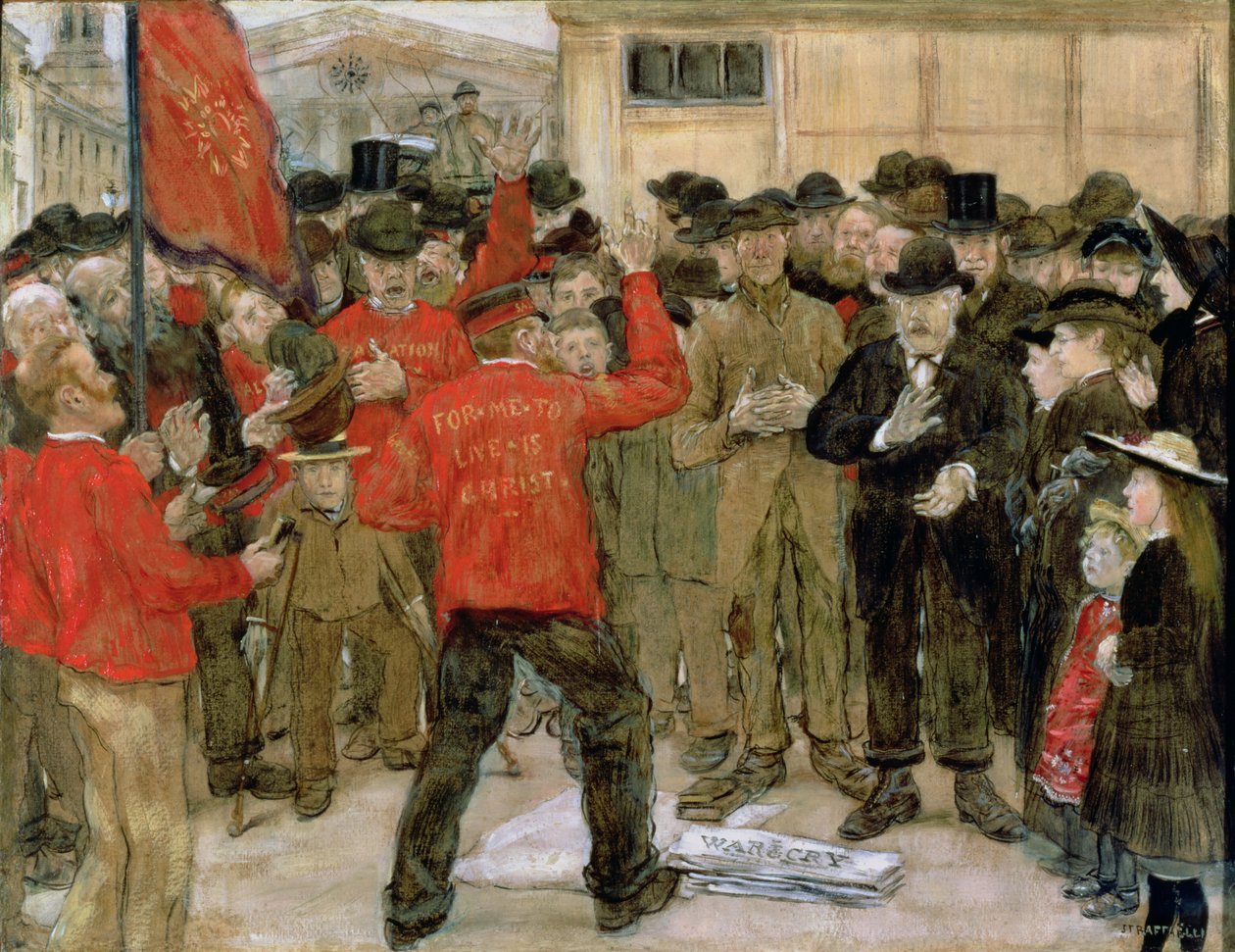 O Exército de Salvação de Jean Francois Raffaelli