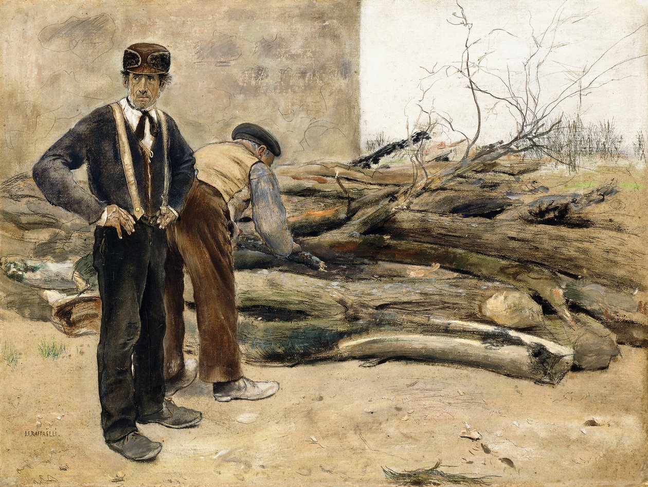 Os lenhadores, de Jean Francois Raffaelli
