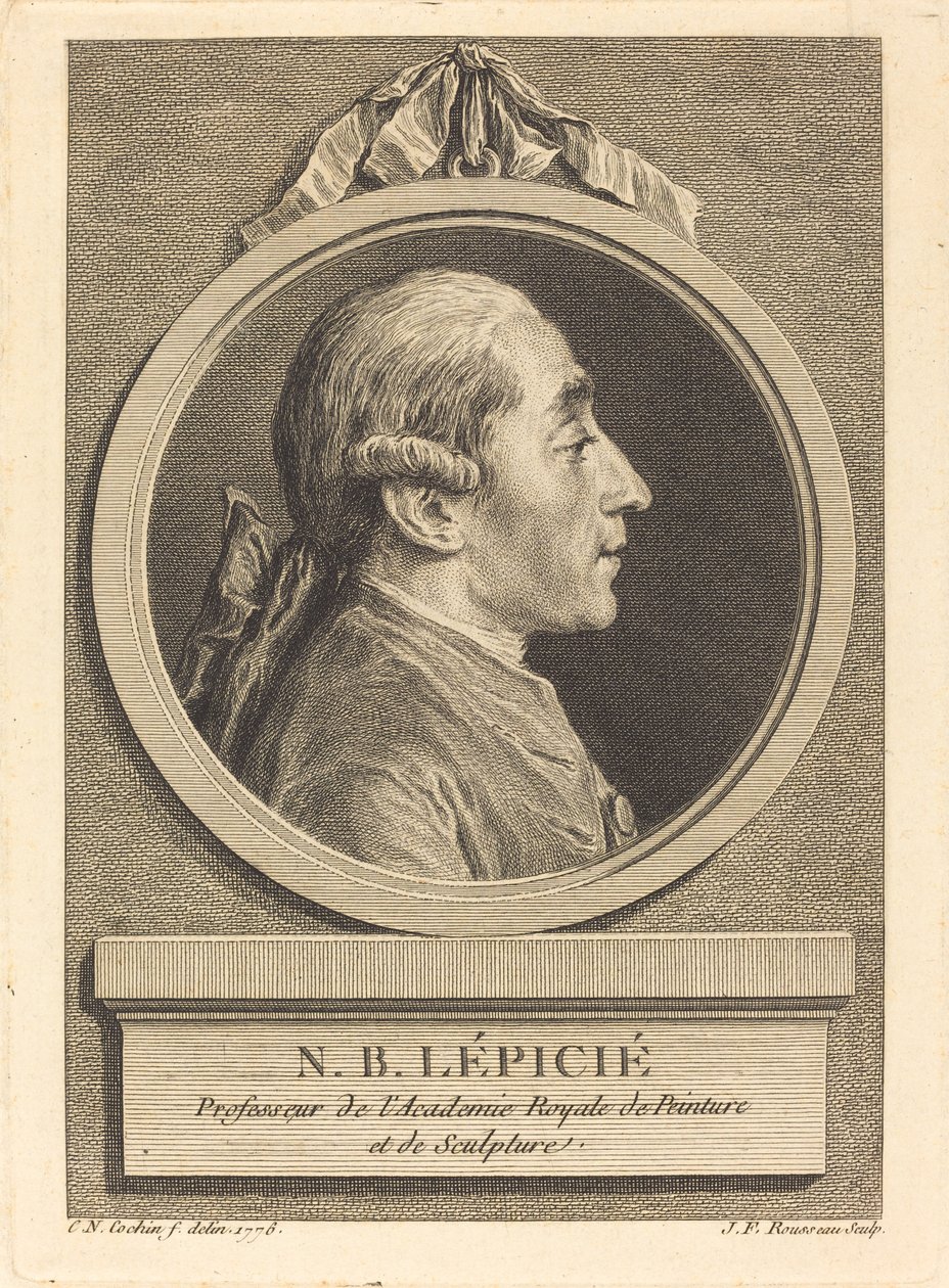 N.B. Lepicie de Jean Francois Rousseau after Charles Nicolas Cochin II