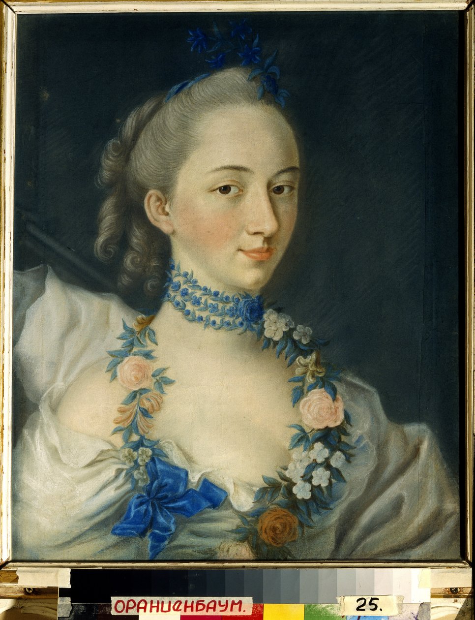 Primavera. Retrato da Princesa Nathalie Pavlovna Shcherbatova (nee Balk Polev) de Jean Francois Samsois