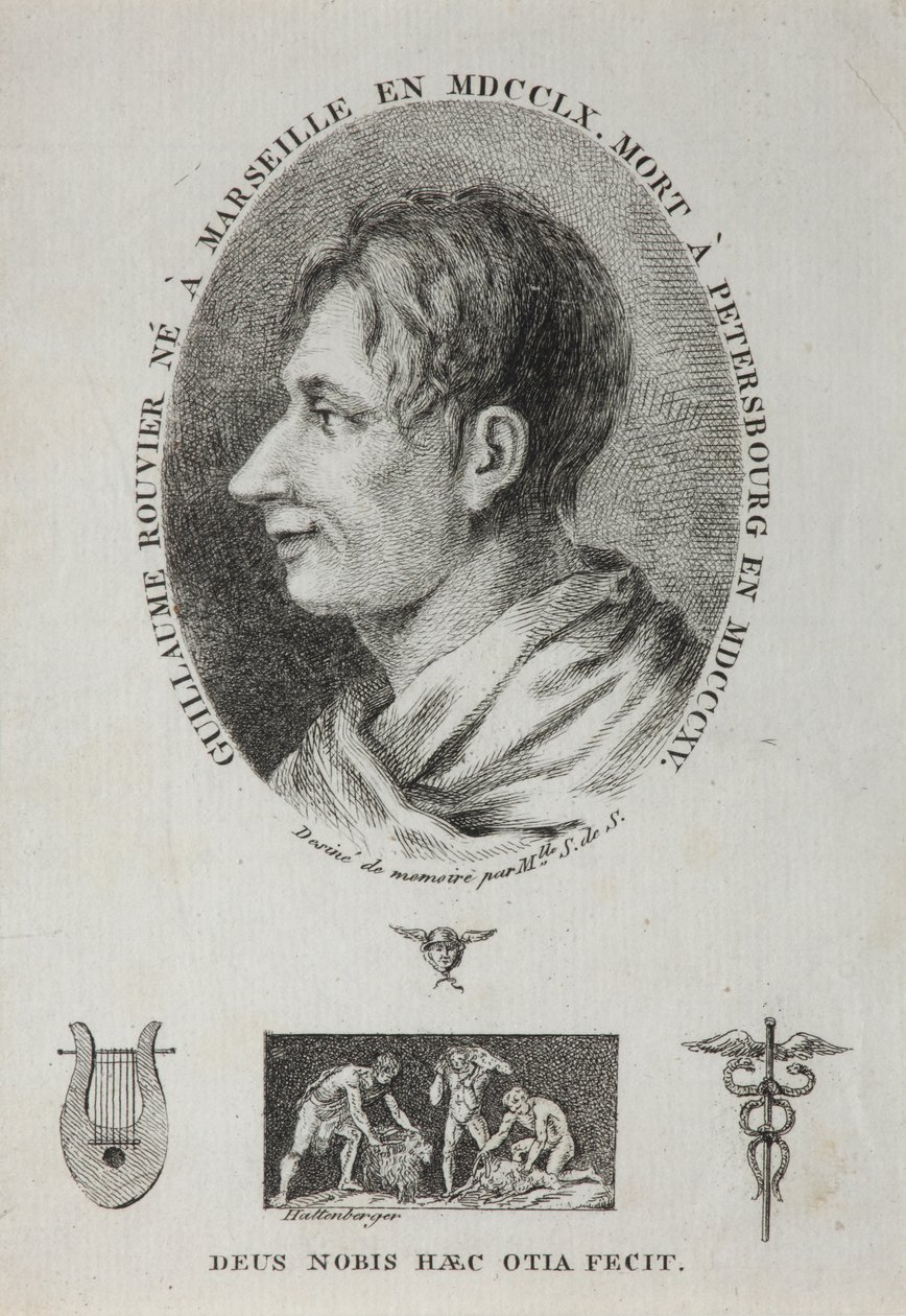 Retrato de Guillaume Rouvier 1760-1815, 1815 de Jean Francois Xavier Hattenberger