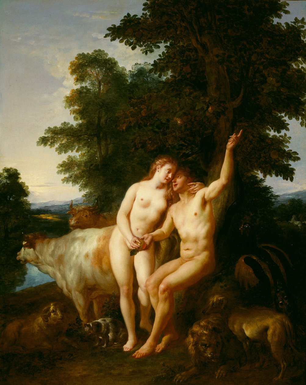 Adão e Eva de Jean François de Troy