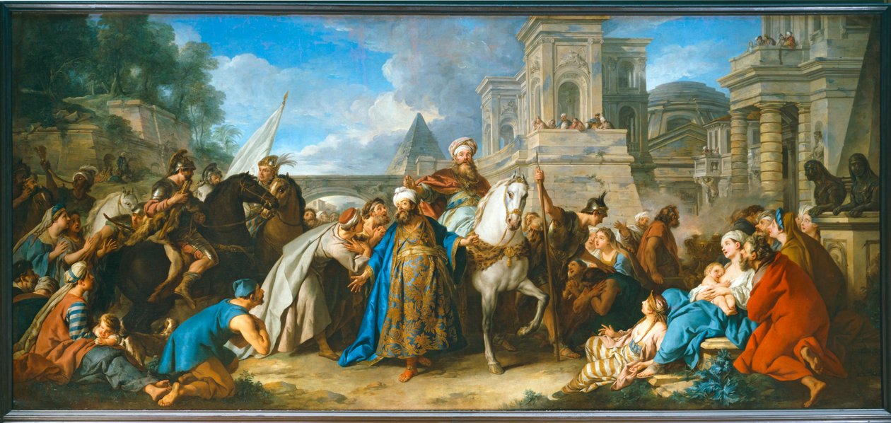 O triunfo de Mardoqueu ... de Jean François de Troy
