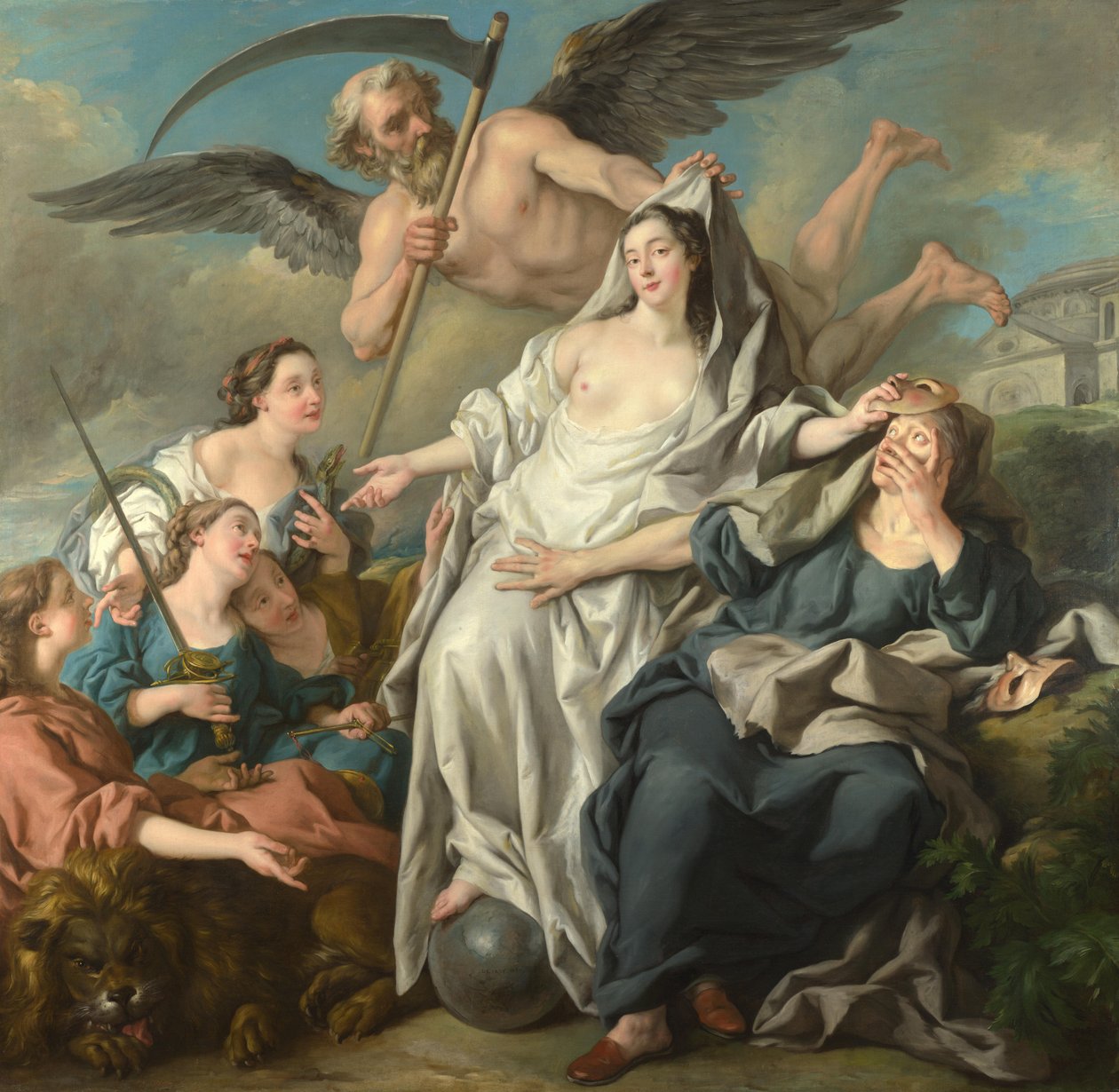 O tempo a revelar a verdade de Jean François de Troy