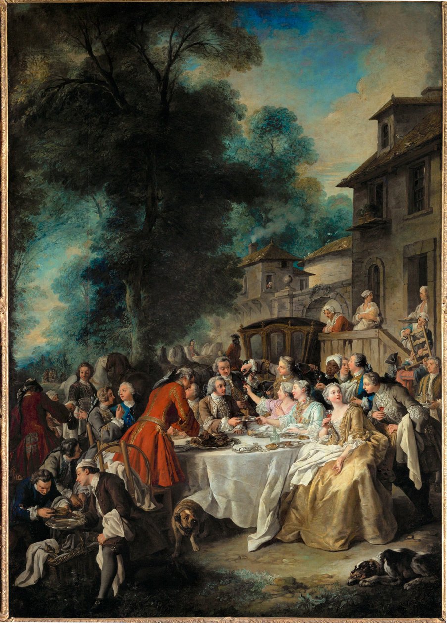 Um almoço de caça ... de Jean François de Troy