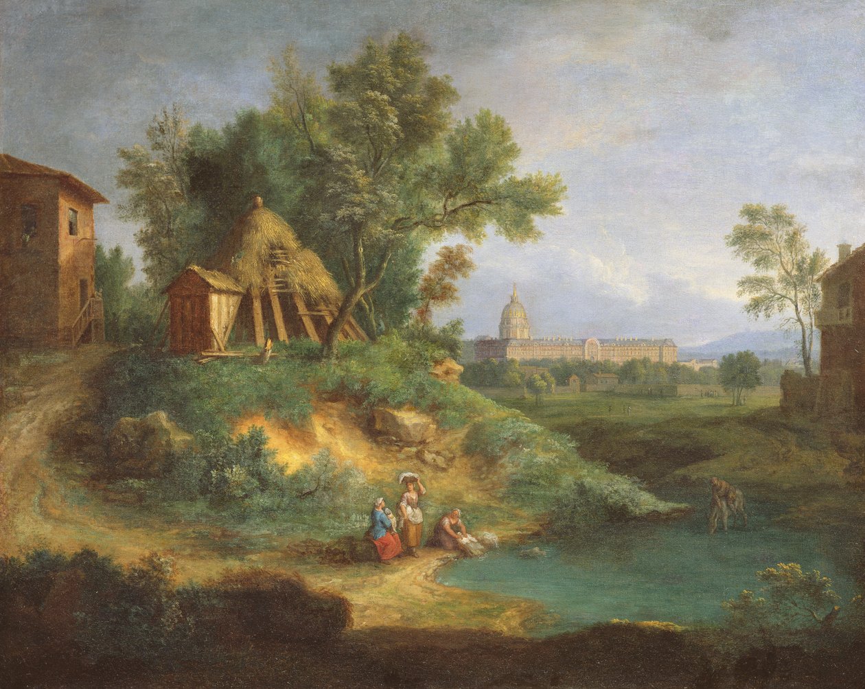Hotel des Invalides, vista do Grenouillere de Jean Francois, the Younger Millet