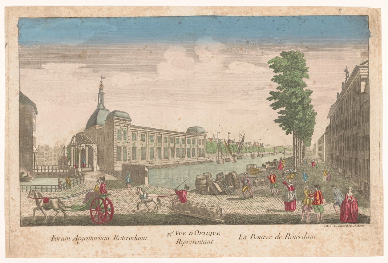Gezicht op de Beurs te Rotterdam
47e. Vista óptica da Bolsa de Valores de Roterdão (título sobre o objecto) de Jean François Daumont