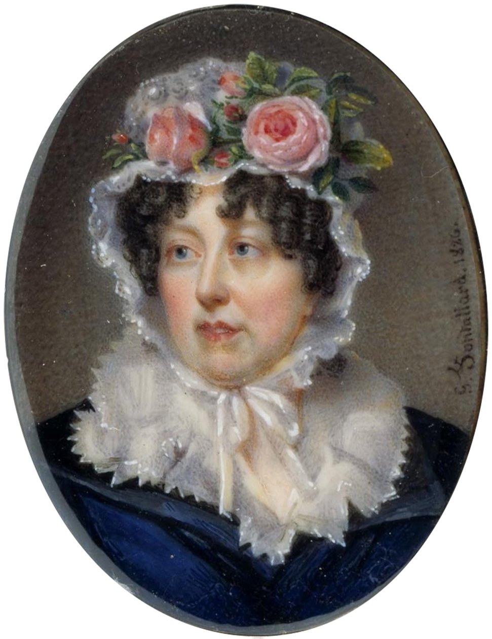 Pulseira com Retrato de Lady Susan Murray de Jean François Gérard Fontallard