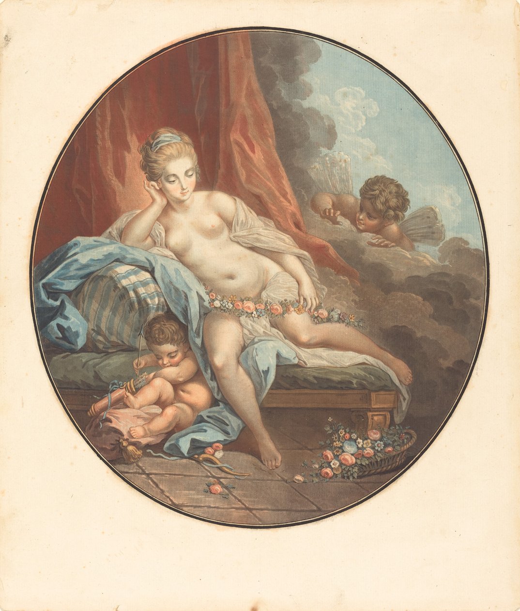 Vênus em reflexo de Jean François Janinet after Jacques Charlier