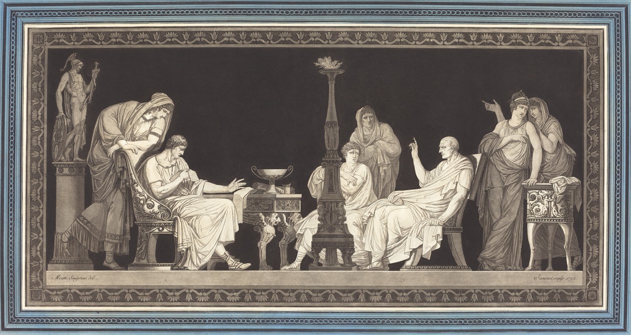 A conspiração de Catilina de Jean François Janinet after Jean Guillaume Moitte