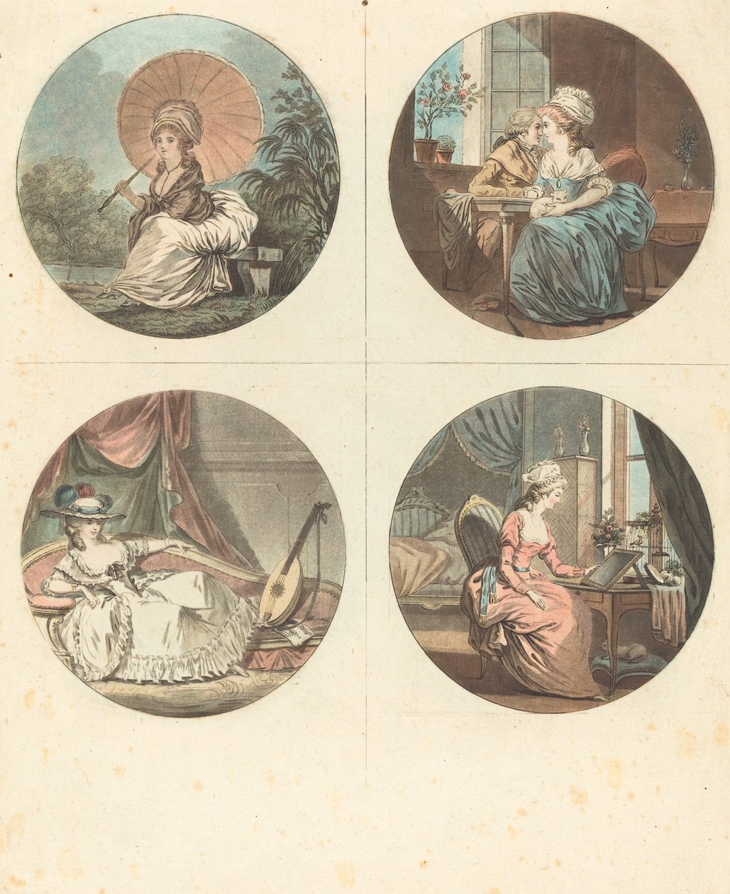 As horas do dia de Jean François Janinet after Nicolas Lavreince