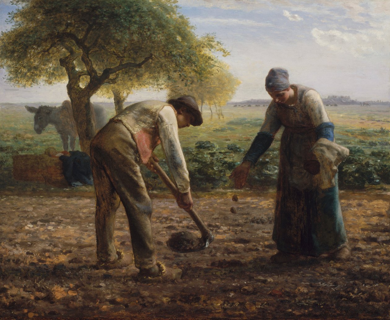 Plantadores de batatas de Jean Francois Millet