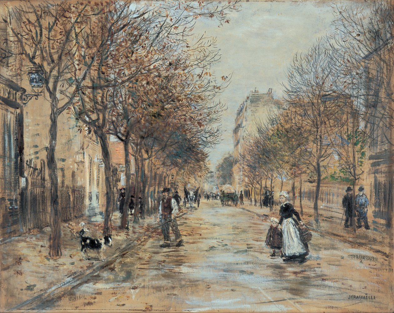 Rua em Asnières de Jean Francois Raffaelli