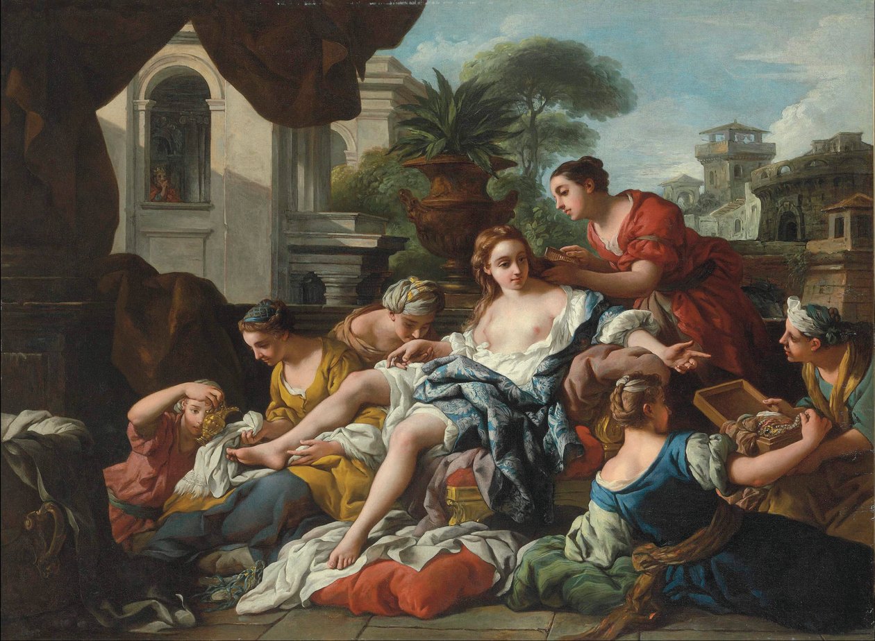 Bathsheba em seu banho de Jean François de Troy