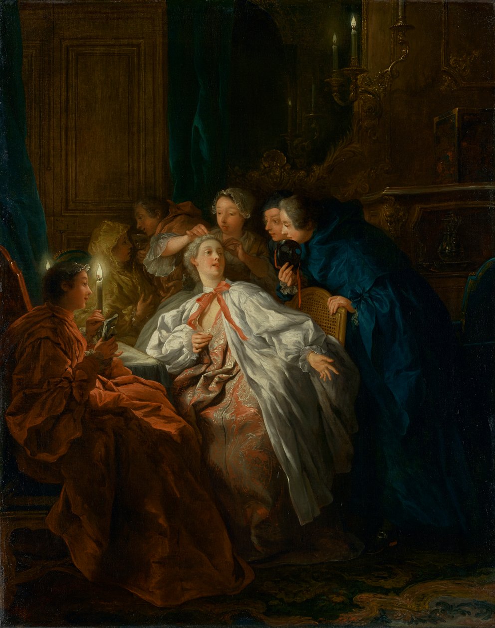 Antes do baile, 1735 de Jean François de Troy