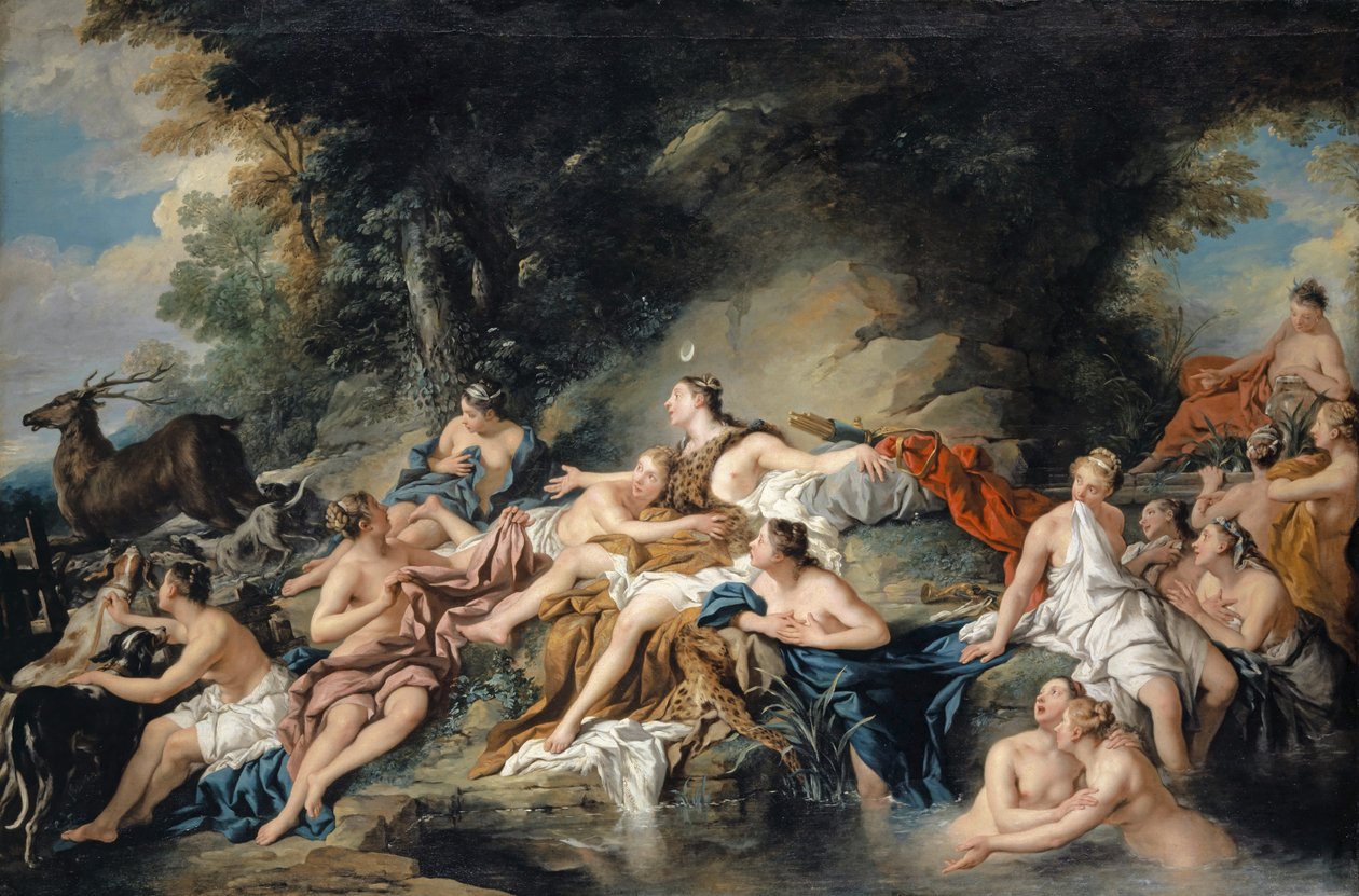 Diana e Actaeon, 1734 de Jean François de Troy