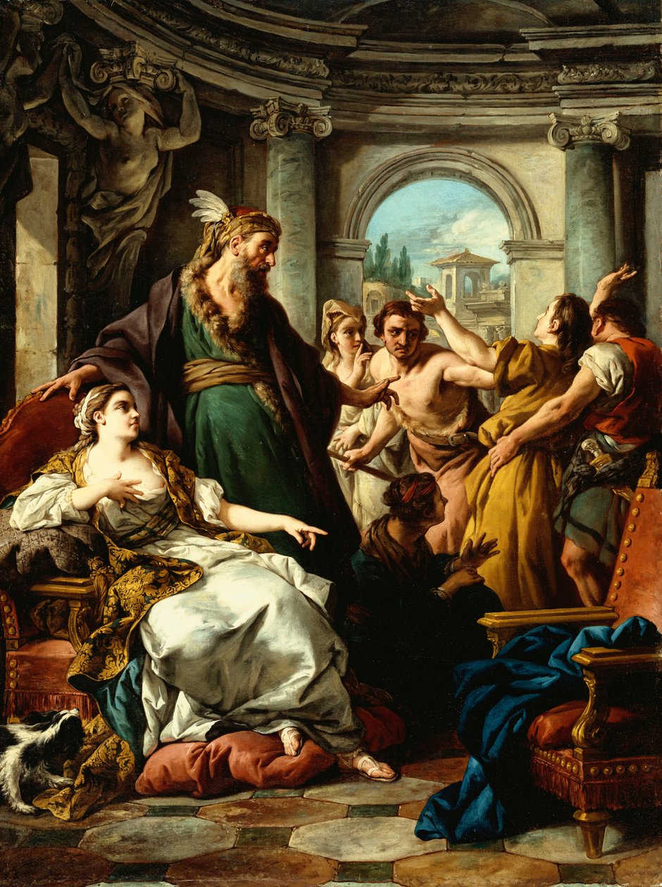 Joseph acusado pela esposa de Potifar, 1745 de Jean François de Troy